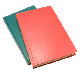two books isolated