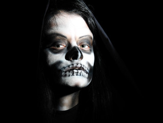 Gothic portrait of dead woman