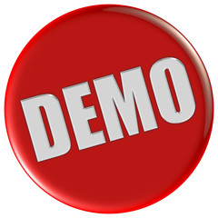 Button rot rund DEMO