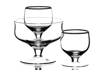 Wine glasses.