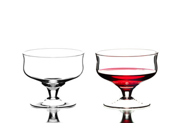 Wine glasses.