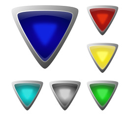 dreieckige Buttons beleuchtet