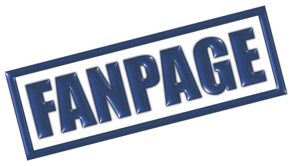 Stempel blau FANPAGE
