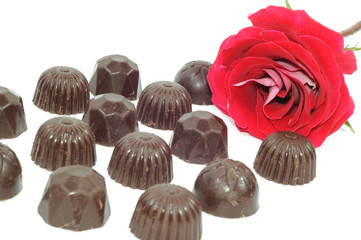 Rose and chocolate