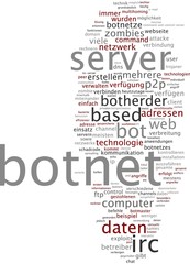 Fototapeta premium Botnet Botnetz