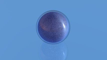 Fototapeta na wymiar sphère transparente