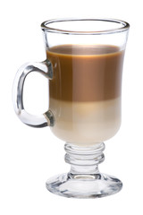 Irish coffee close up