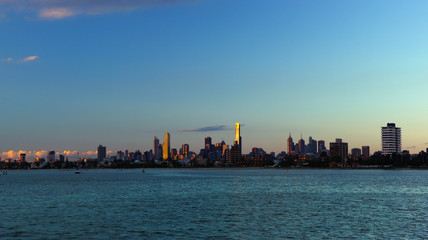 Fototapeta na wymiar Melbourne Skyline View