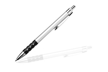 Metallic Pen Isolated On White Background