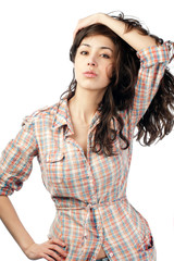 Naklejka premium beautiful young woman
