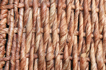 basket wickerwork close up
