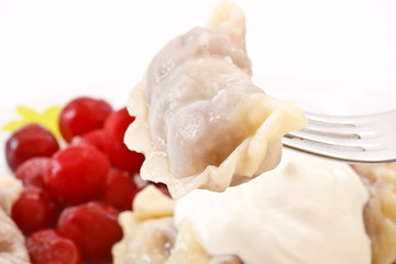 dumplings with cherry