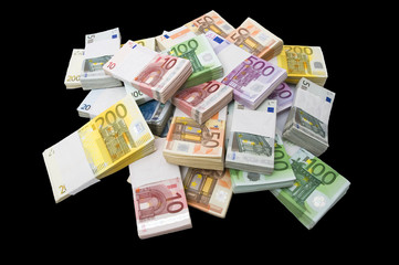 Ein Haufen Geld-Euroscheine