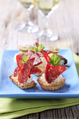 Tartlet canapes