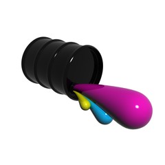 Glossy CMYK Designer Drum