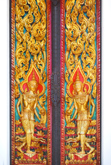 sculpture thai temple gate