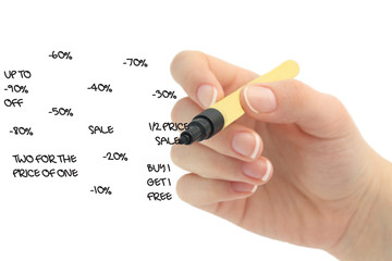 Female hand drawing sale