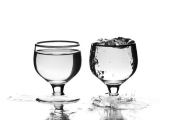 Wine glasses.