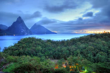 Fotobehang Pitons - St. Lucia / Saint Lucia (Carribean) © XtravaganT
