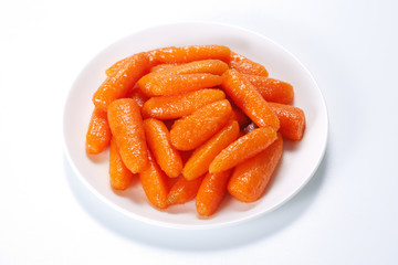 Honey glazed baby carrots