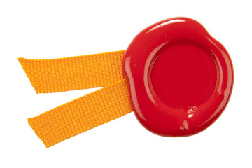 sealing wax with ribbons.