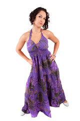 Young and beautiful woman posing