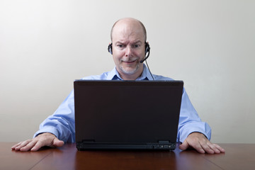 Businessman with WTF expression