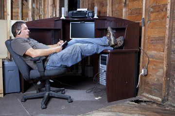 Recession budget office space