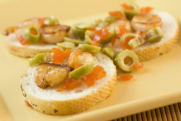 Italian style shrimp appetizer