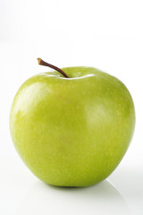 green apple on background