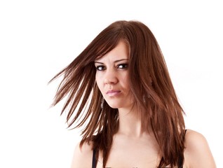 brunette woman portrait