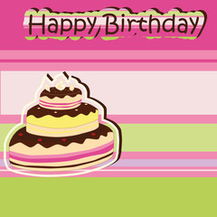 Greeting card with birthday