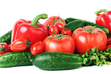Healthy vegetables for salad