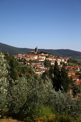 Fototapeta na wymiar Castiglion Fiorentino, panorama