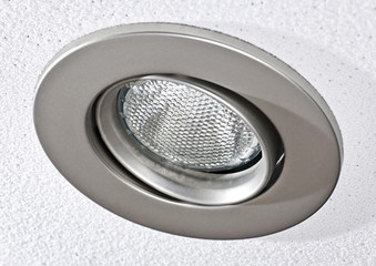 Pot light in ceiling tile