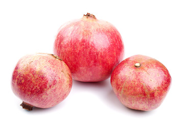 three fresh pomegranate
