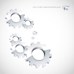 Gear background. Abstract illustration.