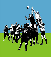Rugbyspieler - obrazy, fototapety, plakaty