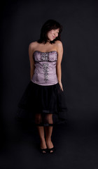Obraz premium Attractive young Asian woman posing in fashion dress