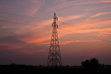 high voltage electric pillar