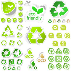 Recycle sticker set. Great collection.