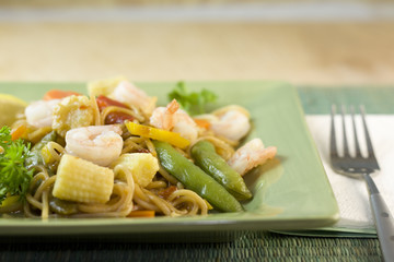 szechuan style shrimp stir fry