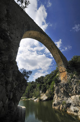Romanesque bridge named Pont del LLierca, Catalonia, Spain - 30439351