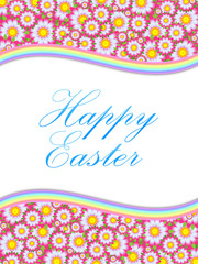 Happy Easter Floral Card Template