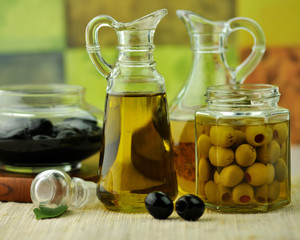 olive oil bottles