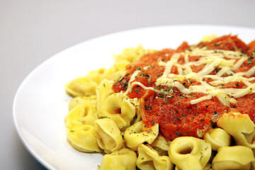 Tortellini with tomato sauce