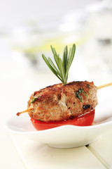 Minced meat kebab