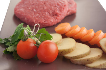 Hamburger & Verdure