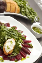 Beetroot salad with sauce