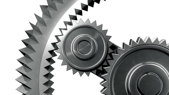 Gears HD 1080, Loopable, Alpha.